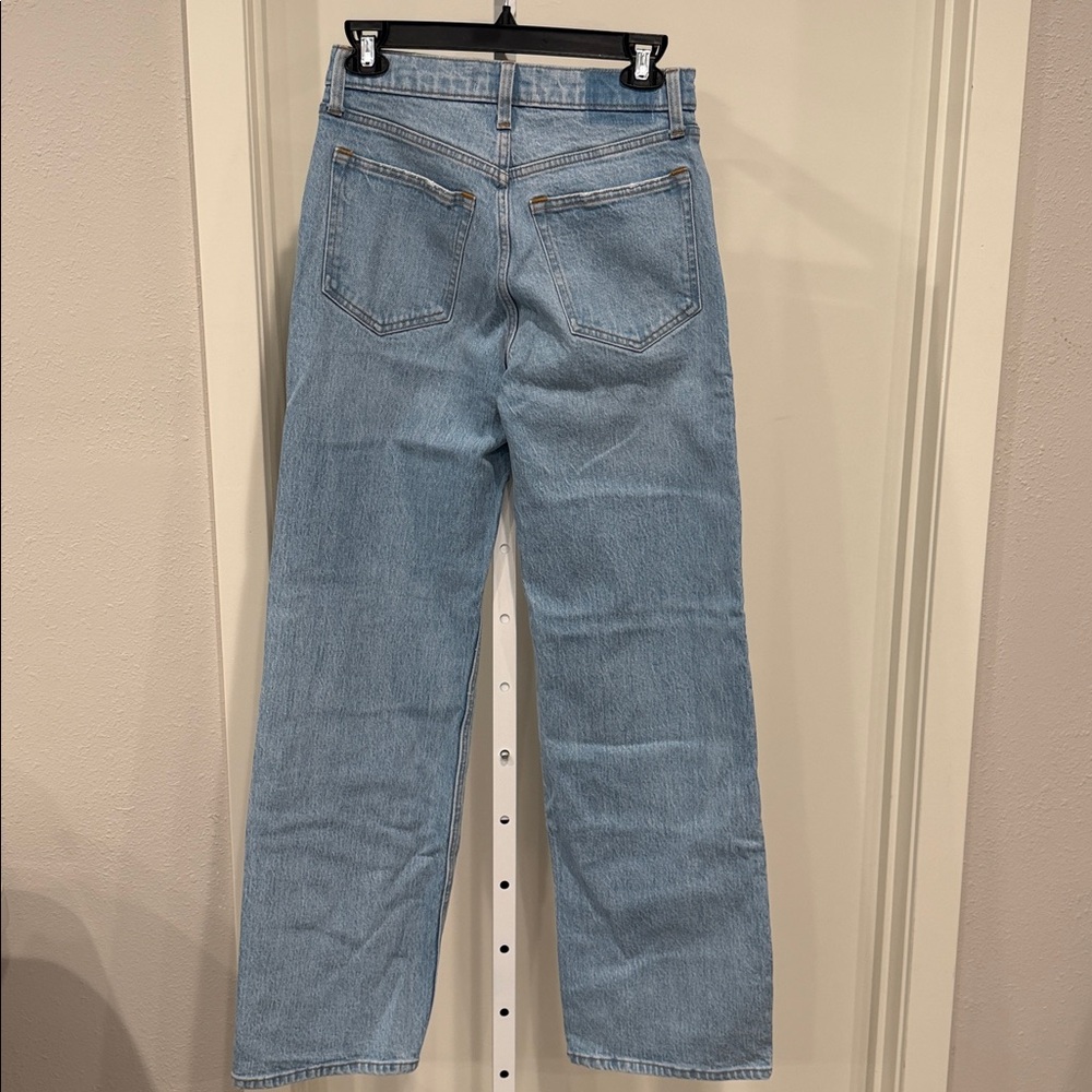 Abercrombie & Fitch 90s Relaxed Jeans High Rise Light Wash Size 26 NWT - Picture 6 of 9